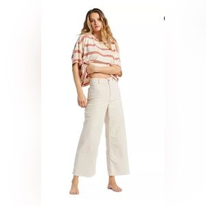 NWOT Billabong Free Fall Corduroy Wide Leg Pants